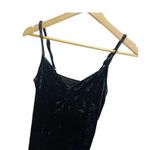 Kendall + Kylie  Black Crushed Velvet Mini Dress S Sleeveless Bodycon Photo 2
