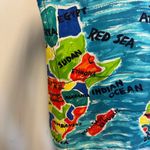 Jams World VTG Multicolor Africa Map Print Sleeveless Hawaiian Shirt Boho Medium Photo 12