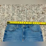 OAT NEW YORK mid rise straight leg jeans size 8/29 raw hem ankle length Blue Photo 4