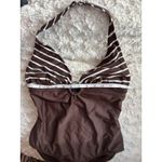 Ralph Lauren swimsuit One Piece Brown & White Halter 10 Photo 6