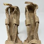 Burberry 2000s pink powder snakeskin platform Sandals sz 35 Photo 5