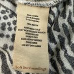 Soft Surroundings  Raven Shift Black and White Dress  3/4 Sleeve Ikat Print Rayon Photo 12