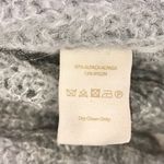 Free People Weekend Getaway Grey Ribbed Knit Alpaca Open Front Long Cardigan Photo 7