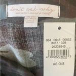 American Eagle Don't Ask Why Women Crop Top Tie Waist S Green Brown Camo Print Photo 1