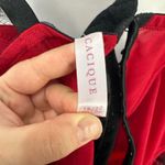 Cacique  Lace Bustier Corset Top 18 20 Red Black Boned Coquette Dark Feminine Photo 1