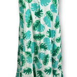 J.Crew ‎ Tropical Palm Leaf Print Maxi Dress Spaghetti Strap Vacation Sundress Sm Photo 0