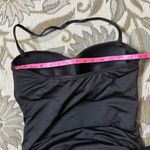 Apt. 9  Swimdress One Piece Swimsuit Swim Dress Black Lace Strapless M Medium Photo 2