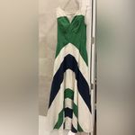 Eshakti  Women's Sz M/8 Chevron Stripe Colorblock Maxi Dress with side pockets Photo 1