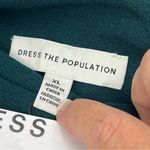 Dress the Population Dress the‎ Population Tiffany Dress One Shoulder Midi Pine Green Size XL NEW Photo 3