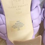 Marc Fisher Hammy Purple Braided Leather Heeled Slide Sandal Square Toe Size 6.5 Photo 9