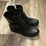 Zodiac Black Leather Ankle Boots Size 10 Photo 6