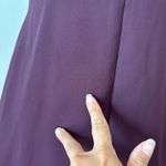 Faviana Vintage 90s Dark Purple Metallic Babydoll Sleeveless Cocktail Dress Photo 9