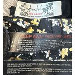 Free People  Intimately Dessa Ditsy Floral Black Yellow Puff Sleeve Bodysuit Boho Photo 9