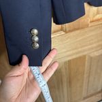 ZARA  women’s Navy Blazer with Gold Button size S Photo 4