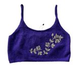 ZARA NWT  BEADED KNIT TOP PURPLE WOOL BLEND BLOGGERS FAV Photo 4