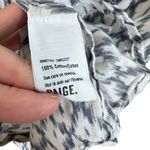 Paige  100% Cotton Revolve Sammy Diamond Pattern 3/4 Sleeve Button Up Blouse Sz L Photo 4