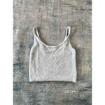 Kendall + Kylie  Powder Blue Fuzzy Crop Top Size Small Photo 3