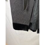 Arden B Black Jacquard Brocade Belted Victorian Gothic Coat Medium Photo 10