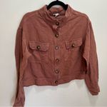 Tribal Jeans women’s casual Linen Rayon Jacket blazer size M Orange Size M Photo 2