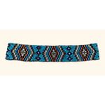 Belt Beaded Western Turquoise Beaded Stretchy Pull On Elastic Belt Women's Boho Photo 1