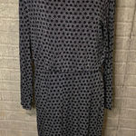 Loft NWT Womens Patterned Geometric Long Sleeve Midi Dress Size Large Photo 0