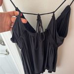 Free People •  • Women’s Boho Tank Top Faded Black/Charcoal Grey Photo 3