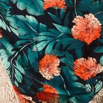 Boutique  + Green High Waisted Floral Tropical Bikini Bottom Women SZ 3X Photo 7