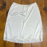 Vintage 70s Bestform White lace trim skirt slip 2x Photo 2