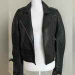 IRO  MEMPHIS women’s  small Black Lamb Leather Biker Jacket $1800 Photo 1