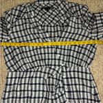 Veronica Beard  JEANS WRAP MINI DRESS SHERRY WHITE/NAVY GINGHAM SIZE Extra Large. Photo 10