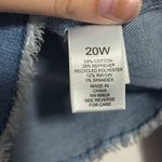 LOGO By Lori Goldstein Logo Lori Goldstein Frayed Hem Denim Jean Jacket NWT 20W Photo 4