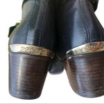 Coach  PAULINE ANKLE ZIP BLACK LEATHER BOOTS Photo 3