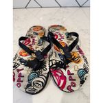 Coach  Kasey Signature Poppy Print Jelly Flip Flop Sandals size 10 Y2K baddie Photo 2