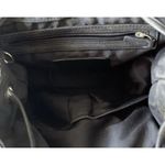 Coach Vintage Black Nylon Mini Backpack Leather Cargo Backpack Travel Photo 11