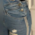 Womens Junior Slim Fit Skinny Distressed Denim Overalls Size 9 Blue Size M Photo 2