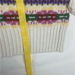 Heirloom collectibles size large fair isle multicolor full zip sweater nordic White Photo 8