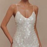 Meshki  Romilly Sequin Mini Dress in Ivory XXS Photo 0