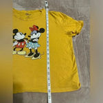 Disney  Retro Mickey Minie Mouse Crop Crewneck T-Shirt Yellow Photo 2
