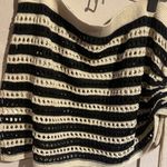 NEW Black and Nude Striped Knit Skirt Size XL Photo 1