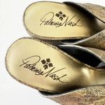 Patricia Nash  Ricardo Gold‎ Metallic Leather Wedge Women’s Size 9 Espadrilles Photo 5