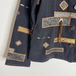 Yak Magik Jacket Womens Large Black Boho Embroidered Western Tassel Nepal Unique Photo 3