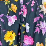 Ted Baker  Dayna‎ Rhubarb Floral Buttoned Tropical Romper Black Size 4 NWT Photo 7