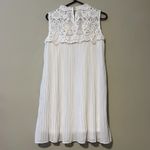 JODIFL  small off white sleeveless dress pleated wedding bridesmaid reception Photo 14