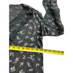 American Eagle America Eagle Women Size Medium Black Distressed Floral Crop Top (6-745) Photo 6