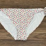 Candie's NWT Candie’s Two Piece Floral String Bikini White Pink Green Size XL Photo 1