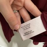 Pam & Gela  Burgundy Cold Shoulder Top P Photo 2