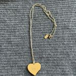 Coach Y2K  Crystal Pink Heart Gold Chain Necklace Photo 3