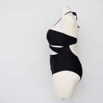 Topshop . New! Cut-out halterneck swimsuit. Photo 4