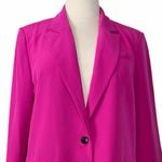 Vince Camuto  Women’s XXL Fuchsia Pink Stretch Blazer One Button Notch Lapel Photo 4