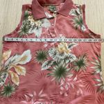 Havana Jack's Cafe Women's Size Medium Pink Floral Retro 80’s Sleeveless Polo Photo 4
